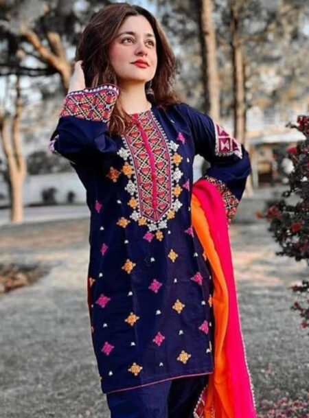 3 Piece Embroider Lawn Dress