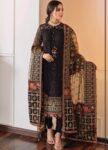 3 Piece Unstitched Heavy Embroidered Lawn Suit ( Full Embroidered Organza Dupatta )