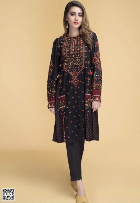 2 Piece Unstitched Heavy Embroidered Lawn Suit