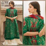 3 Piece Unstitched Embroidered Lawn Suit