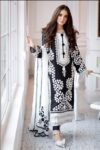 3 Piece Unstitched Heavy Embroidered Lawn Suit ( Full Embroidered Chiffon Dupatta )
