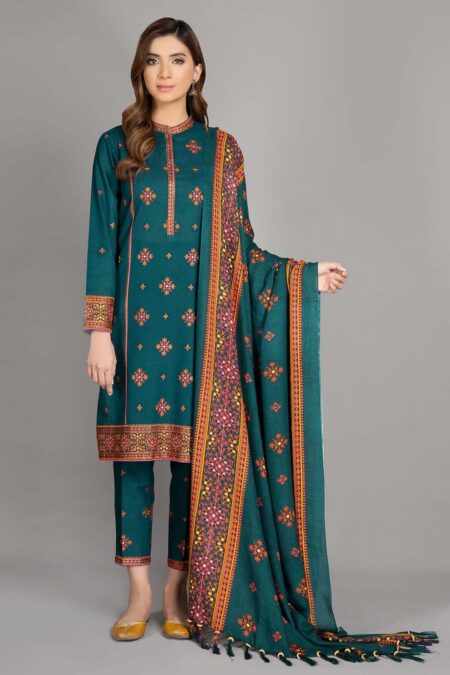 3 Piece Unstitched Heavy Embroidered Lawn Suit ( Fully Embroidered Lawn Dupatta )