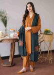 3 Piece Unstitched Heavy Embroidered Airjet Lawn Suit ( Full Embroidered Lawn Dupatta )