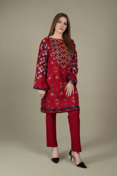 2 Piece Unstitched Heavy Embroidered Lawn Suite